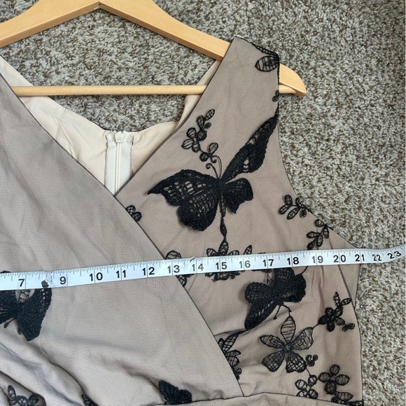 NWT 1950s Dress Vintage Elegant Butterfly Lace Cocktail Party Midi Dress Formal - Picture 12 of 13